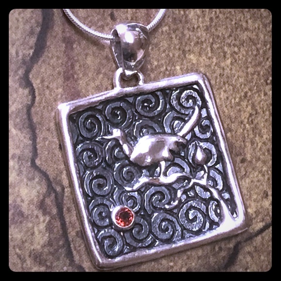 The Black Gold Bird Pendant